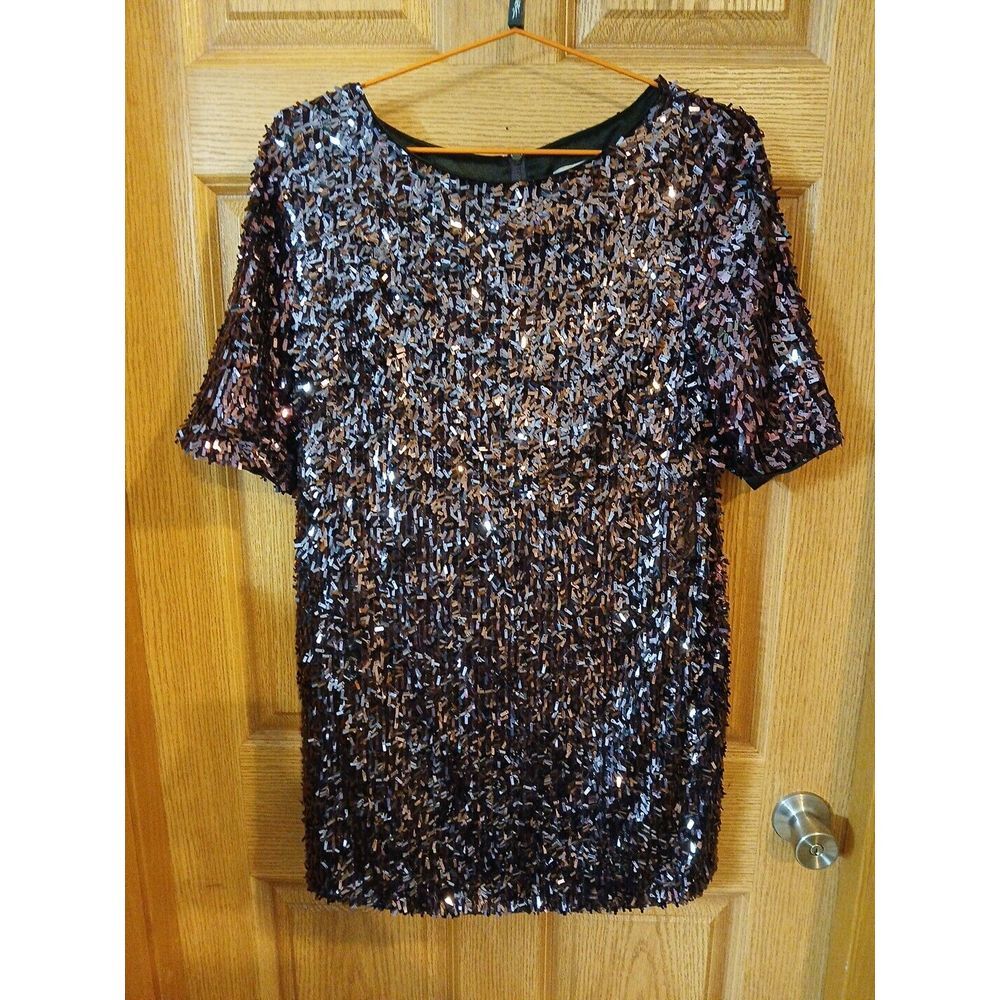 RACHEL Rachel Roy Sequin Dress in Purple